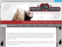 Tablet Screenshot of ferretfriendsaz.com